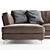 Contemporary Bahia Sofa by Alivar 3D model small image 2