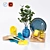 IKEA Summer Set: Artificial Leaf, Serving Dish, Plate Holder, Chopping Boards, Cutlery, Table Runner, Bowl, Dessert 3D model small image 1