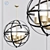 Frosted Gold Ball: Elegant Christmas Decor 3D model small image 1