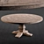 Rustic Salvaged Wood Dining Table 3D model small image 1