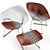 Elegant Bertoia Diamond Seat 3D model small image 3