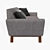 Cozy Comfort: Joybird Hyland Sofa 3D model small image 3