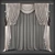 Versatile Polyester Curtains 3D model small image 1