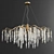 Elegant Willow Chandelier: Exquisite Lighting 3D model small image 1