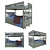 Custom Design Kids Bunk Bed 3D model small image 2