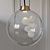 Soap Sphere Pendant: Elegant Ceiling Light 3D model small image 1