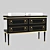 Luxury Black and Gold Vanity 3D model small image 1
