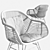 Sophia Arm Chair: Stylish & Durable 3D model small image 3