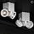 Double LED Spots 3D model small image 1