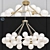 Luxurious Satin Gold Chandelier 3D model small image 1