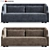Elegant First Sofa by Gallotti & Radice 3D model small image 1