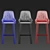 MONTBEL Danielle Barstool: Sleek Design, Multiple Colors 3D model small image 3