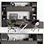 Elegant B&B Italia Office Set 3D model small image 1