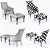 Classic Comfort: Thomasville Hemingway Anson Chair 3D model small image 3