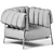 Bonaldo Tirella Armchair: Stylish, Comfortable, and Durable 3D model small image 3