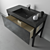 Elegant Iceberg Concrete Sink 3D model small image 2