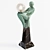 Enigme: Art Deco Femme Figural Lamp 3D model small image 1