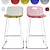 Modern Petal Bar Stool 3D model small image 1