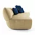 Modern Surf Sofa by Molteni & C 3D model small image 2