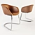 Modern Cantilever Armchair with Versatile Design 3D model small image 1