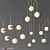 Sleek Pendant Light Set - 4 Unique Designs 3D model small image 1