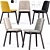 Modern Chip Dining Chair 3D model small image 1