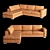 Cozy Chaise Lounge Sofa 3D model small image 1