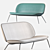 Gubi Beetle: Stylish Sofa with Metal Legs 3D model small image 1