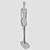 Elegant Giacometti Bronze Sculpture 3D model small image 3