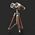 Victorian Era Decorative Binoculars 3D model small image 1