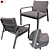 Park Life Club Armchair - Durable & Stylish Outdoors Furniture 3D model small image 1