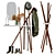 Tonin Casa Wood Hanger: Italian Designed Wooden Coat Rack 3D model small image 1