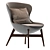 Ditre Italia Round Armchair: Stylish and Comfortable 3D model small image 1
