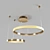 Cruise Gold Pendant Light 3D model small image 1