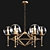 Gramercy Home Brass Chandelier 3D model small image 1