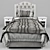 Eliza Teen Bed Set with Pottery Barn Design 3D model small image 1