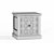 Moda Rustic Bedside Table 3D model small image 3