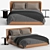 Elegant Claire Letto Bed 3D model small image 1