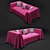 Modern & Stylish Cape Sofa 3D model small image 2