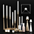 Elegant Set of Candle Holders 3D model small image 1