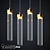 Glimmering Barrel Pendant Chandelier 3D model small image 1