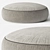 Cozy Poliform Elise Pouf: Ultimate Comfort for Any Interior 3D model small image 1