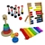 Colorful Wooden Toy Set 3D model small image 1