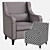 Domingo Contract st 104 - Elegant and Versatile Chair 3D model small image 3