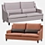 Domingo Contract Sofa - Stylish & Compact 3D model small image 1