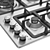 Compact 4-Burner Frontal Control Wok Burner 3D model small image 2