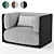 Elegant Fabric-Clad Design: 3ds MAX 2015 + Vray 3.60 3D model small image 1