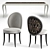 Feathered Elegance: Merveille Dining Set 3D model small image 2