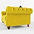 Luxurious Velvet Windsor 3 Seater Sofa 3D model small image 2