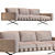 Fenix Deluxe Three-Seater Sofa 3D model small image 1